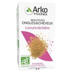 Arkogélules levure de bière beauté cheveux 150 gélules