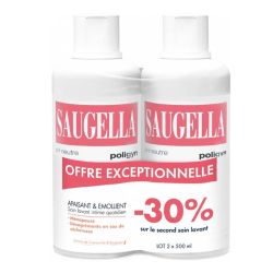 Saugella Poligyn Soin Lavant Intime Lot de 2 x 500 ml