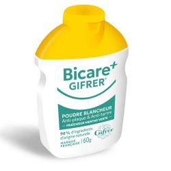 Gifrer Bicare plus poudre blancheur fraîcheur menthe verte 60g