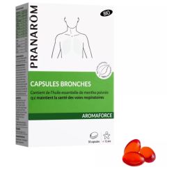 Pranarôm Aromaforce bronche Bio 30 capsules