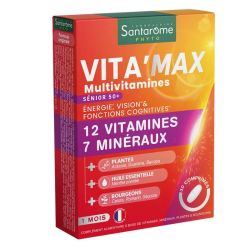 Santarome Vita'Max Multivitamines Sénior 30 Comprimés