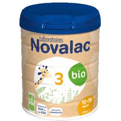 Novalc lait bébé croissance 3 bio 800g
