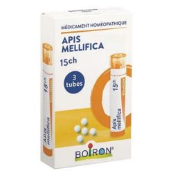 Boiron Apis Mellifica granulés 15CH pack 3 tubes