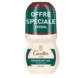Cavailles Dermato 48h Homme déodorants roll on homme 48h 2x50ml