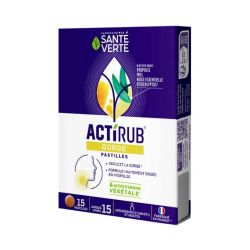 Sante Verte ActiRub gorge adoucit la gorge 15 pastilles