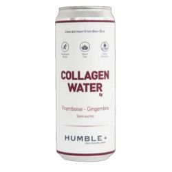 Humble+ boisson gazeuse au collagène marin framboise gingembre 330ml