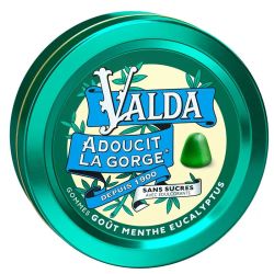 Valda gommes menthe & eucalyptus sans sucre 50g