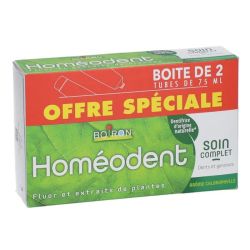 Boiron Homeodent dentifrice soin complet dents et Ggncives Chlorophylle 2x75ml