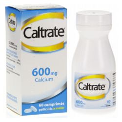 Caltrate 600 mg carbonate de calcium 60 Comprimés pelliculés