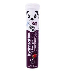 Panda Tea Pastilles Hydratation & Énergie Cassis-Fraise 20 pastilles effervescentes