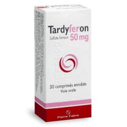 Tardyferon 50 mg 30 comprimés enrobés