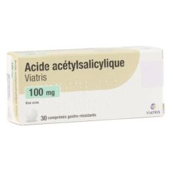 Viatris Acide acétylsalicylique 100 mg 30 comprimés