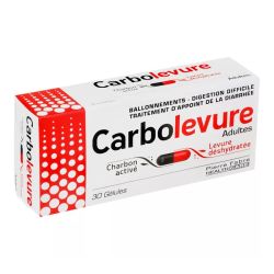 Carbolevure colopathie adulte 30 gélules