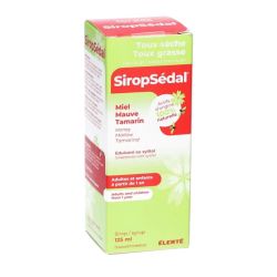 Siropsedal sirop toux sèche/grasse sans sucre 125ml