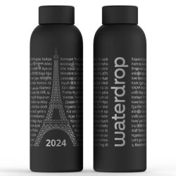 Waterdrop Bouteille Thermo Waterdrop Paris 2024 Noire 600ml