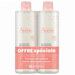 Les Essentiels Lotion Micellaire Toutes Peaux Sensibles 2x400ml