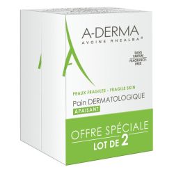 Lait d'avoine Pain Dermatologique Peaux Délicates 2x100 g