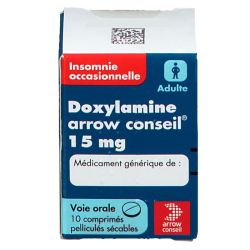 Doxylamine 15mg insomnie occasionnelle 10 comprimés