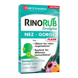 Forté Pharma Rinorub Nez nez gorge flash eucalyptus 15 comprimés