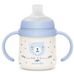 Suavinex Biberon à Anses Wild & Free Night and Day Bleu +6M 150 ml