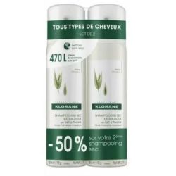 Shampooing sec extra-doux lait d'avoine 2x150ml