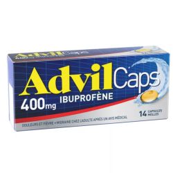 AdvilCaps 400 mg 14 capsules action rapide