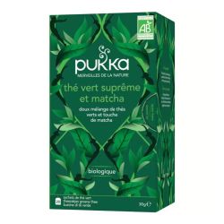 Pukka Bio Tisane Thé Vert Suprême & Matcha 20 Sachets