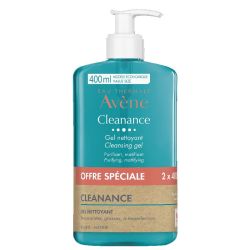 Avène Cleanance gel nettoyant sans savon 2x400ml