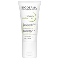 Sébium Global Cover Soin Intense Purifiant Haute Couvrance 30 ml + 2 g