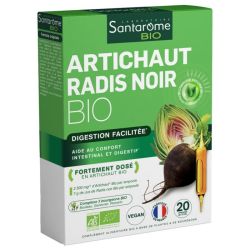 Santarome Bio Artichaut Bio Radis Noir Bio 20 Ampoules