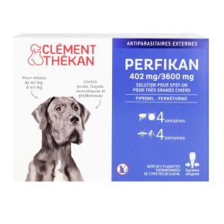 4 pipettes Perfikan chiens 40-60kg