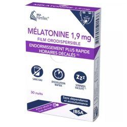 IBSA Mélatonine 1,9 mg IBSA Filmtec 30 films orodispersibles