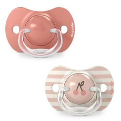 Suavinex Lot de 2 Sucettes Symétriques SX Pro Birdies Rose 18 Mois+