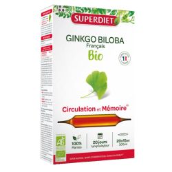 Superdiet Ginkgo Biloba Bio 20 Ampoules