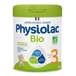 Physiolac Lait 3ème âge bio 10 à 36 mois 800g