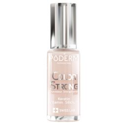 Poderm Vernis color strong durcisseur,rose poudré 8ml