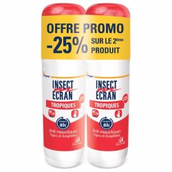 Insect Ecran anti-moustiques tropiques spray répulsif peau 2x75ml