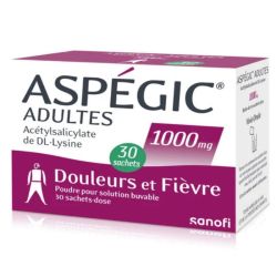 Aspegic 1000 mg adultes 30 sachets