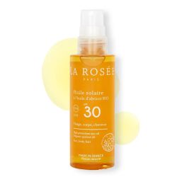 La Rosée huile solaire huile abricot bio SPF30 150ml