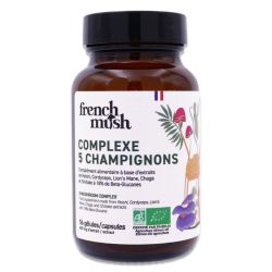 French Mush Complexe 5 champignons Bio 56 gélules