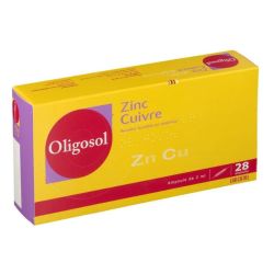 Oligosol Zinc Cuivre 28 ampoules