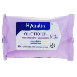 Hydralin quotidien lingettes intimes 10 Lingettes