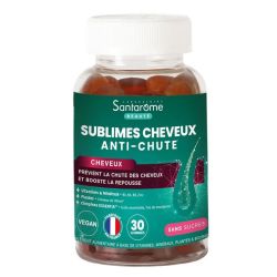 Santarome Sublimes Cheveux Anti-Chute Goût Pêche 30 Gummies