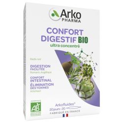 Arkofluides confort digestif 20 ampoules