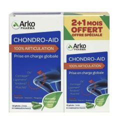 Chrondo Aid 100% articulations 120 + 60 gélules offertes