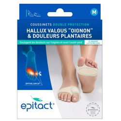Epitact coussinets double protection Hallux Valgus M 1 paire