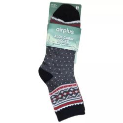 AirPlus Aloe Cabin Chaussettes Hydratantes Coloris Gris Noir  Pointure 41-47