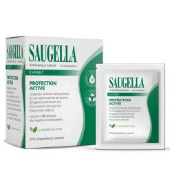 Saugella antiseptique lingettes intimes nettoyantes 10 lingettes