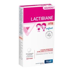 Pileje Lactibiane ATB enfant goût Fraise 10 comprimés à croquer