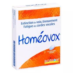 Boiron Homeovox extinction de voix 60 comprimés enrobés